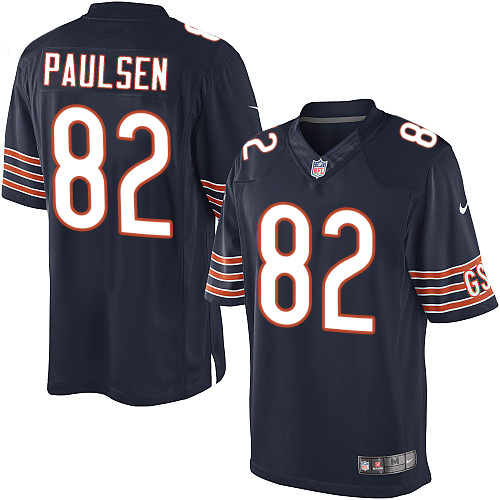 Youth Limited Logan Paulsen Nike Jersey Navy Blue Home - #82 NFL Chicago Bears